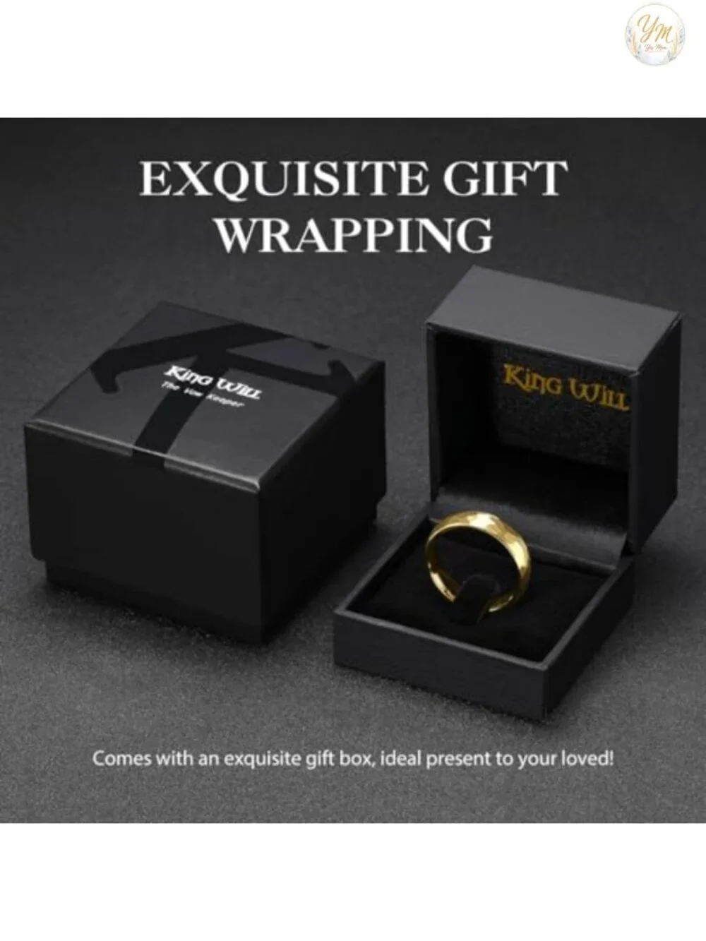 Mens Tungsten Carbide Wedding Band Hammered Groove Two Tone Engagement Ring